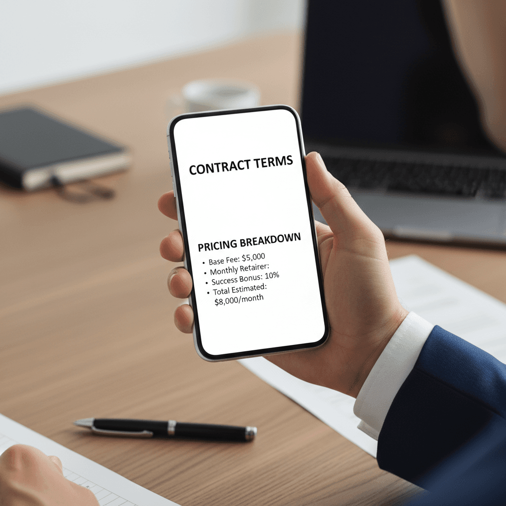 Contract phone pricing and monthly payment options